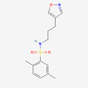 N-(3-(isoxazol-4-yl)propyl)-2,5-dimethylbenzenesulfonamide