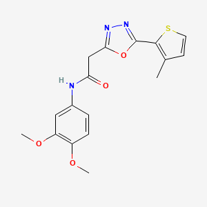 3-(4-{2-[(3-ethylphenyl)amino]-2-oxoethyl}-3-oxo-3,4-dihydroquinoxalin-2-yl)-N-isobutylpropanamide