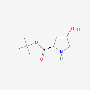 molecular formula C9H17NO3 B2911953 tert-butyl (2S,4S)-4-hydroxypyrrolidine-2-carboxylate CAS No. 659747-06-5