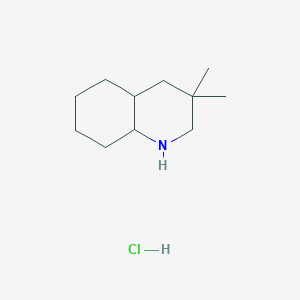 3,3-Dimethyl-2,4,4a,5,6,7,8,8a-octahydro-1H-quinoline;hydrochloride