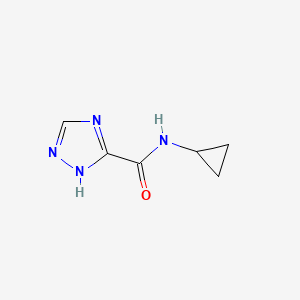 molecular formula C6H8N4O B2911959 N-cyclopropyl-1H-1,2,4-triazole-5-carboxamide CAS No. 519018-61-2