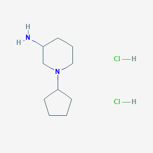 1-Cyclopentylpiperidin-3-amine;dihydrochloride
