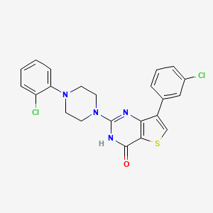 7-(3-chlorophenyl)-2-[4-(2-chlorophenyl)piperazin-1-yl]thieno[3,2-d]pyrimidin-4(3H)-one