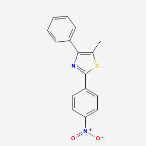 5-Methyl-2-(4-nitrophenyl)-4-phenylthiazole
