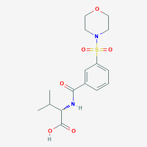 (2S)-3-methyl-2-{[3-(morpholine-4-sulfonyl)phenyl]formamido}butanoic acid