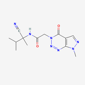 N-(2-Cyano-3-methylbutan-2-yl)-2-(7-methyl-4-oxopyrazolo[3,4-d]triazin-3-yl)acetamide