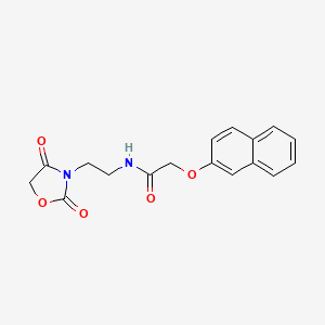 N-(2-(2,4-dioxooxazolidin-3-yl)ethyl)-2-(naphthalen-2-yloxy)acetamide
