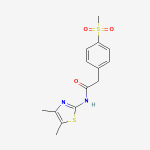 N-(4,5-dimethylthiazol-2-yl)-2-(4-(methylsulfonyl)phenyl)acetamide