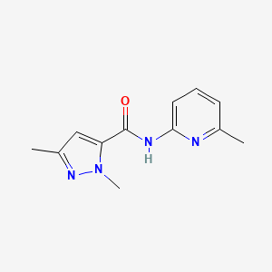 1,3-dimethyl-N-(6-methylpyridin-2-yl)-1H-pyrazole-5-carboxamide