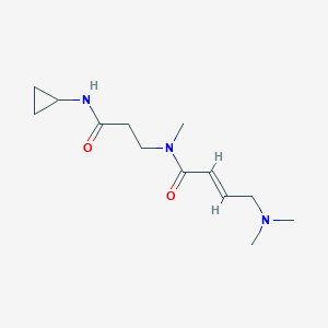 (E)-N-[3-(Cyclopropylamino)-3-oxopropyl]-4-(dimethylamino)-N-methylbut-2-enamide