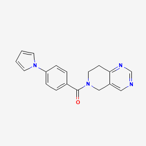 (4-(1H-pyrrol-1-yl)phenyl)(7,8-dihydropyrido[4,3-d]pyrimidin-6(5H)-yl)methanone