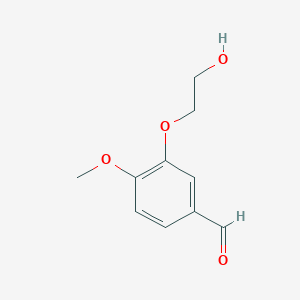 molecular formula C10H12O4 B2912048 3-(2-Hydroxyethoxy)-4-methoxybenzaldehyde CAS No. 57643-36-4