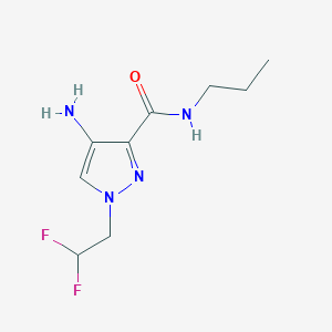 4-Amino-1-(2,2-difluoroethyl)-N-propyl-1H-pyrazole-3-carboxamide