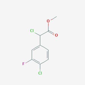 Methyl 2-chloro-2-(4-chloro-3-fluorophenyl)acetate