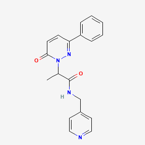 2-(6-oxo-3-phenylpyridazin-1(6H)-yl)-N-(pyridin-4-ylmethyl)propanamide
