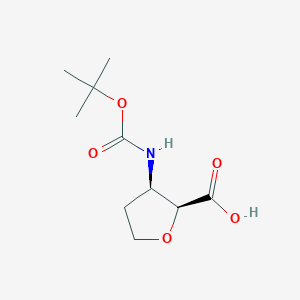 cis-3-((tert-Butoxycarbonyl)amino)tetrahydrofuran-2-carboxylic acid