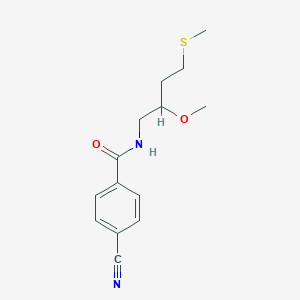 4-Cyano-N-(2-methoxy-4-methylsulfanylbutyl)benzamide