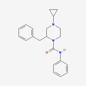 2-benzyl-4-cyclopropyl-N-phenylpiperazine-1-carboxamide