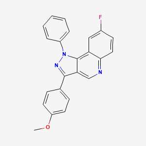 8-fluoro-3-(4-methoxyphenyl)-1-phenyl-1H-pyrazolo[4,3-c]quinoline
