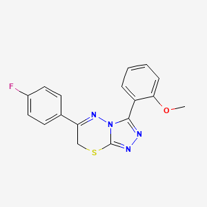 6-(4-fluorophenyl)-3-(2-methoxyphenyl)-7H-[1,2,4]triazolo[3,4-b][1,3,4]thiadiazine