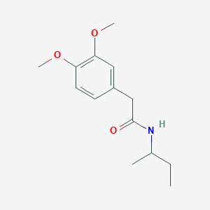 molecular formula C14H21NO3 B291210 N-(sec-butyl)-2-(3,4-dimethoxyphenyl)acetamide 