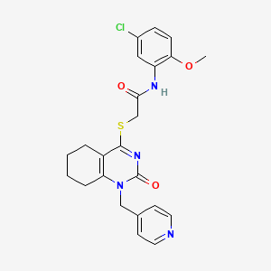 N-(5-chloro-2-methoxyphenyl)-2-((2-oxo-1-(pyridin-4-ylmethyl)-1,2,5,6,7,8-hexahydroquinazolin-4-yl)thio)acetamide
