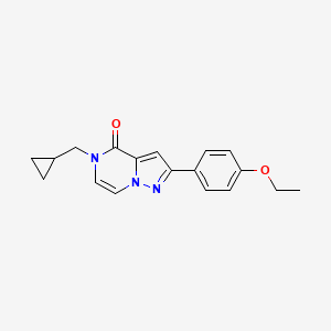 5-(Cyclopropylmethyl)-2-(4-ethoxyphenyl)pyrazolo[1,5-a]pyrazin-4-one