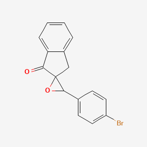 2-(4-Bromophenyl)spiro[oxirane3,2'-{1'-indanone}]