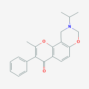 9-isopropyl-2-methyl-3-phenyl-9,10-dihydrochromeno[8,7-e][1,3]oxazin-4(8H)-one