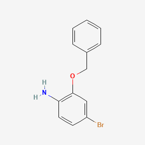 molecular formula C13H12BrNO B2912124 2-(苄氧基)-4-溴苯胺 CAS No. 495406-90-1