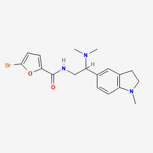 5-bromo-N-(2-(dimethylamino)-2-(1-methylindolin-5-yl)ethyl)furan-2-carboxamide