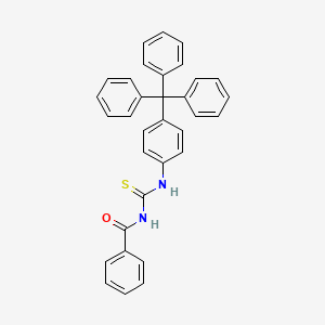 molecular formula C33H26N2OS B2912131 N-benzoyl-N'-(4-tritylphenyl)thiourea CAS No. 860609-72-9