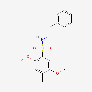 2,5-dimethoxy-4-methyl-N-(2-phenylethyl)benzenesulfonamide