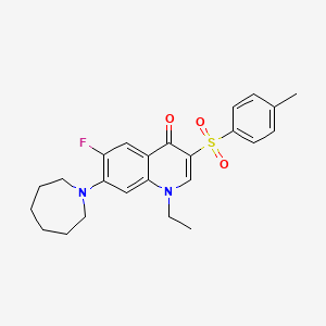 7-(azepan-1-yl)-1-ethyl-6-fluoro-3-tosylquinolin-4(1H)-one