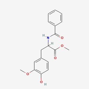 molecular formula C18H19NO5 B2912145 methyl N-benzoyl-3-methoxytyrosinate CAS No. 51593-52-3