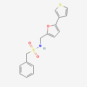 1-phenyl-N-((5-(thiophen-3-yl)furan-2-yl)methyl)methanesulfonamide