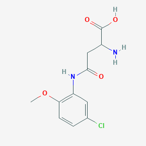molecular formula C11H13ClN2O4 B2912185 N-(5-chloro-2-methoxyphenyl)asparagine CAS No. 1031899-49-6