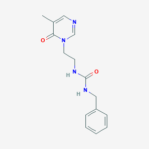 molecular formula C15H18N4O2 B2912191 1-benzyl-3-(2-(5-methyl-6-oxopyrimidin-1(6H)-yl)ethyl)urea CAS No. 1797175-13-3