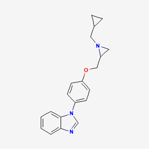 1-[4-[[1-(Cyclopropylmethyl)aziridin-2-yl]methoxy]phenyl]benzimidazole