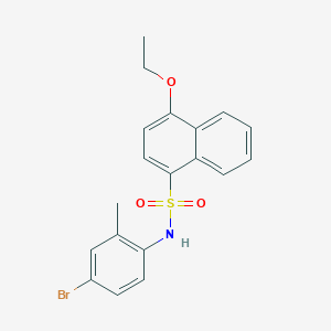 molecular formula C19H18BrNO3S B2912198 N-(4-bromo-2-methylphenyl)-4-ethoxynaphthalene-1-sulfonamide CAS No. 2305321-34-8