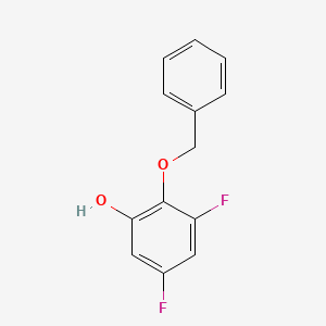 molecular formula C13H10F2O2 B2912199 2-(Benzyloxy)-3,5-difluorophenol CAS No. 1881322-00-4