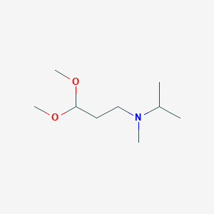 B2912231 3,3-Dimethoxy-N-methyl-N-propan-2-ylpropan-1-amine CAS No. 2283770-48-7