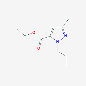 molecular formula C10H16N2O2 B2912274 ethyl 3-methyl-1-propyl-1H-pyrazole-5-carboxylate CAS No. 39658-15-6