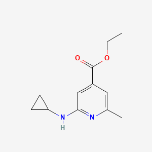 Ethyl 2-(cyclopropylamino)-6-methylpyridine-4-carboxylate
