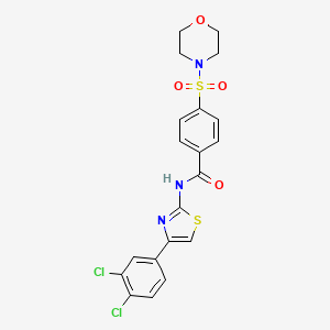 N-(4-(3,4-dichlorophenyl)thiazol-2-yl)-4-(morpholinosulfonyl)benzamide