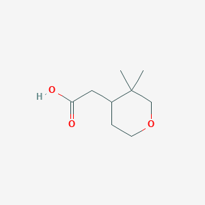 2-(3,3-Dimethyloxan-4-yl)acetic acid