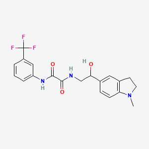 N1-(2-hydroxy-2-(1-methylindolin-5-yl)ethyl)-N2-(3-(trifluoromethyl)phenyl)oxalamide