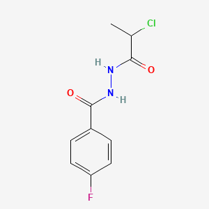N'-(2-chloropropanoyl)-4-fluorobenzohydrazide