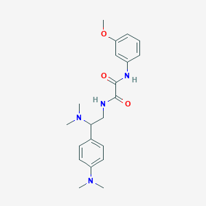 molecular formula C21H28N4O3 B2912317 N-[2-(dimethylamino)-2-[4-(dimethylamino)phenyl]ethyl]-N'-(3-methoxyphenyl)ethanediamide CAS No. 941994-88-3