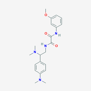N1-(2-(dimethylamino)-2-(4-(dimethylamino)phenyl)ethyl)-N2-(3-methoxyphenyl)oxalamide